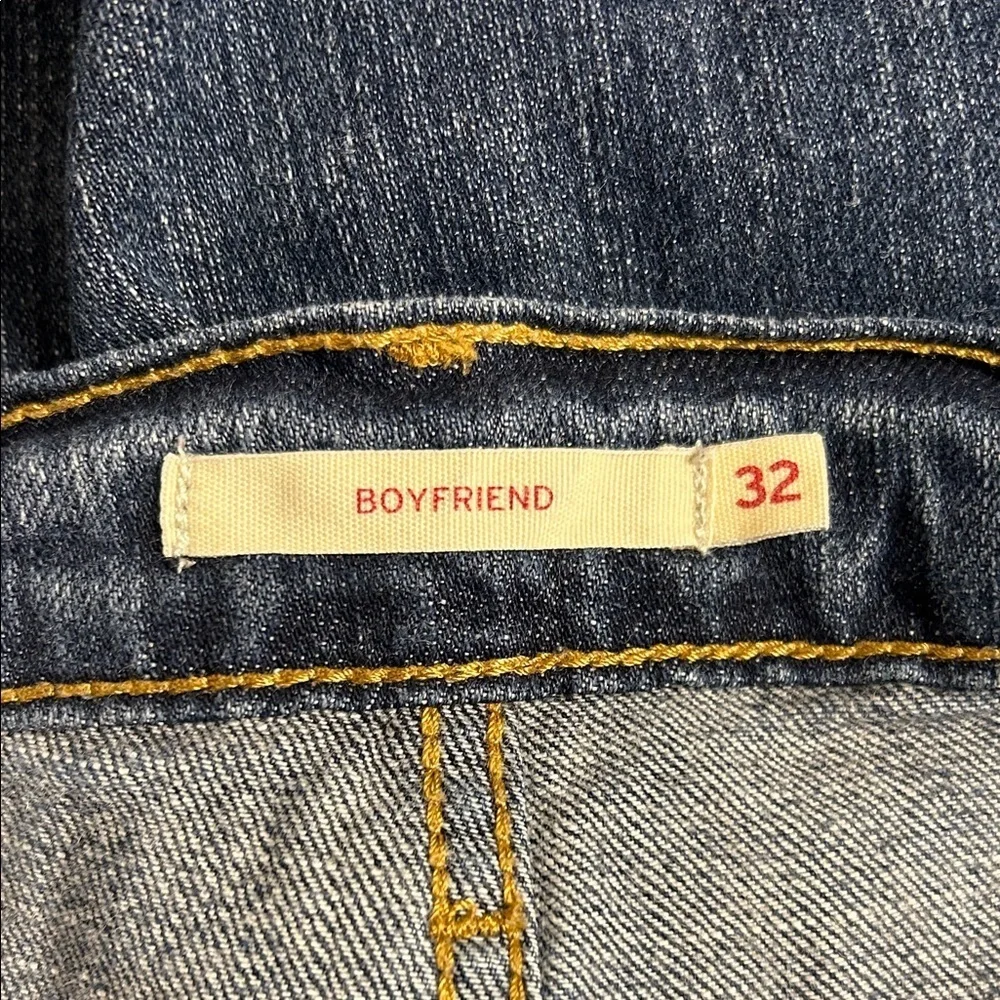 Levi's “Boyfriend” Straight Leg Blue Jeans